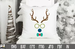 Christmas SVG Cut File - Boy Reindeer SVG File Product Image 1