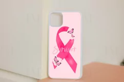 Watercolor Breast Cancer Ribbon PNG Design Product Image 4