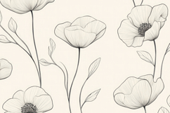 Poppy Flowers Background Wallpaper Product Image 1