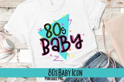 80s Baby Sublimation PNG Product Image 1