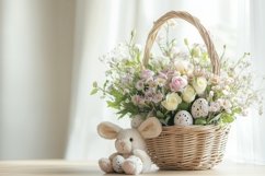 Easter Bunny Background, Easter Background Design Product Image 1