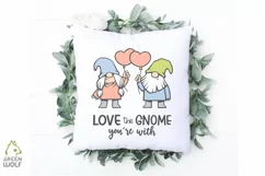 Valentine gnome svg Couple gnomes svg Valentine sublimation Product Image 4