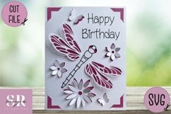3D Birthday card insert design| Paper cutting |Cricut Card Product Image 3