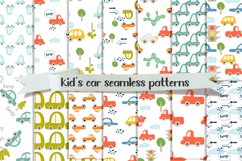 Kid's car seamless Digital Papers. PNG, JPG. Product Image 1