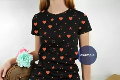 Woman with Black T-shirt Mockup PSD, Mother's day Mockup JPG Product Image 2