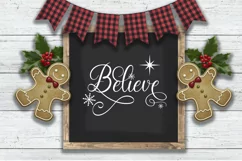 Believe Christmas SVG - PNG, DXF, SVG, EPS, Cut File Product Image 3