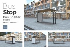Bus Stop Bus Shelter Mockup Vol- 30 Product Image 1