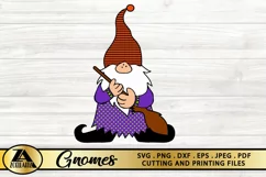 Gnome SVG PNG EPS DXF Halloween Gnomes SVG Witch Gnome SVG Product Image 8