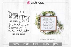 Escoge un sitio no un lado - Frases Boda SVG Product Image 1