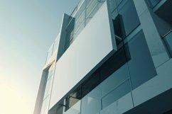 Commercial Aluminium Building Fascia Logo Signage Mockup Product Image 1