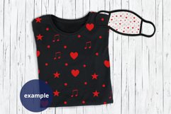 Black T-shirt & Face Mask Mockup, Folded T-shirt PSD mock up Product Image 2