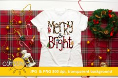 Christmas Sublimation Design Merry &amp; bright Product Image 1