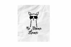 No Drama Llama Svg,Lama Svg, Llama svg, Funny Llama Svg Product Image 1