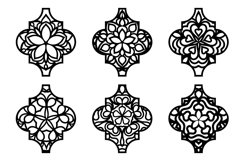 Arabesque Papercut Set, Arabic Ornament, Arab Mandala Product Image 2