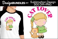 Cat Lover Sublimation Design Product Image 1