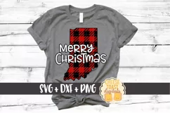 Indiana - Buffalo Plaid State - SVG PNG DXF Cut Files Product Image 1