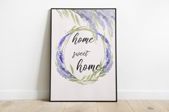 Home sweet Home Poster,Lavander Print, Wallart Product Image 2