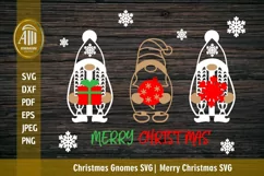 Gnome SVG| Christmas gnomes Cut Files| Merry Christmas SVG Product Image 3