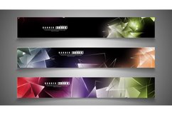 banner collection. abstract background with luminous Product Image 1