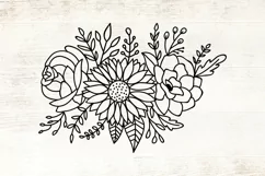 Sunflowers SVG - Sunflower Cliparts - Flowers SVG Product Image 2
