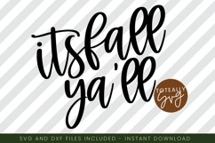 It&#039;s Fall Yall. Fall SVG. Pumpkin Product Image 1