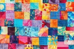 Colorful Patchwork Background Wallpaper Product Image 1