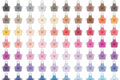 100 Apron Clip Arts in 100 Different Colors Product Image 4