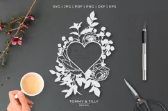 Floral No.8 Design - Cut File SVG EPS DXF PNG PDF JPG Product Image 1
