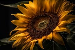Majestic sunflower in dramatic lighting Product Image 1