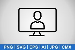 Vector Online Work Icon Product Image 1