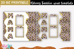 Rose and gold Leopard Tumbler- sublimation Photo Frame Product Image 2