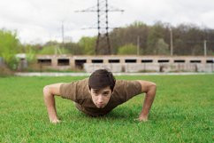 The guy goes in for sports in the open air. Product Image 1
