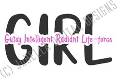 Girl Power SVG | Gutsy Intelligent Radiant Life-Force Design Product Image 4