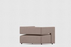 Isometric Arm Chair 3D isolated render Product Image 1