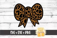 Leopard Print Hair Bow - Valentine's Day SVG PNG DXF Files Product Image 2