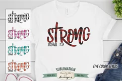 Strong | Sublimation | Joshua 1-9 | Faith Christian Bible Product Image 1