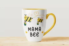 Bee SVG, Mama SVG, Mama Bee SVG, Bee PNG, Mama Sublimation Product Image 2