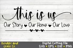 This is Us SVG - Family SVG - SVG - EPS - PNG - DXF Product Image 2