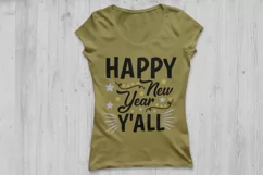 happy new year y'all svg, new years svg, new years eve svg. Product Image 2