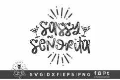 Sassy Senorita SVG | Funny Cinco De Mayo SVG | Sassy SVG Product Image 1