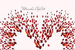 Valentine's Day watercolor clipart hart Product Image 4