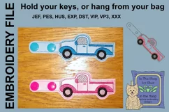 ITH Truck Key Fob - Embroidery Design Product Image 2