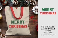 Christmas SVG Sublimation Designs - MERRY CHRISTMAS PNG SVG Product Image 3