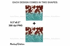 Western 20oz Skinny Tumbler Sublimation Design Product Image 3