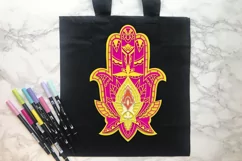 3D Mandala Layered Hamsa svg Papercut SVG Zentangle yoga Product Image 3