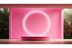 modern pink circle Product Image 1