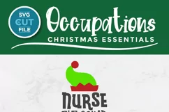 Christmas Nurse svg, a nurse Elf squad svg for crafters Product Image 2