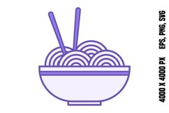 Colored Noodles Icon Product Image 1
