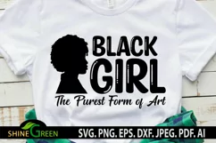 Black Girl SVG for African American Women, Black Woman Product Image 1