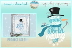 Some GrandMoms Are Worth Melting For Snowman SVG DXF EPS PNG Product Image 1